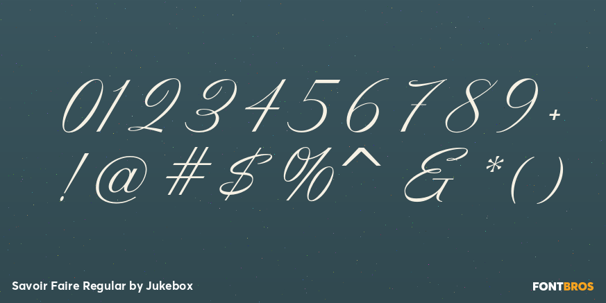 Savoir Faire Regular Font Poster #1