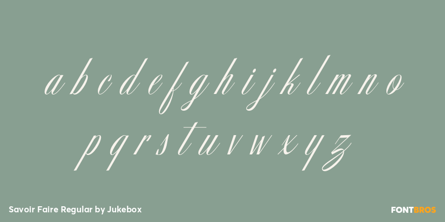 Savoir Faire Regular Font Poster #1