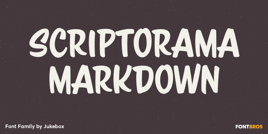 Scriptorama Markdown Poster