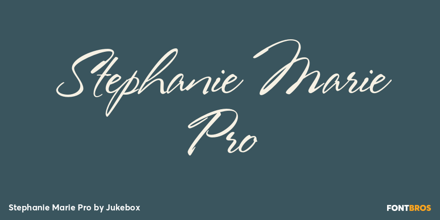 Stephanie Marie Pro Font Poster #1