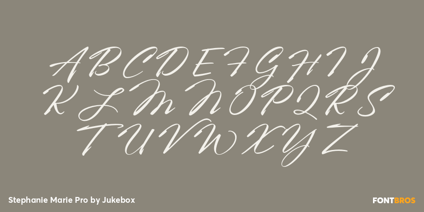 Stephanie Marie Pro Font Poster #2