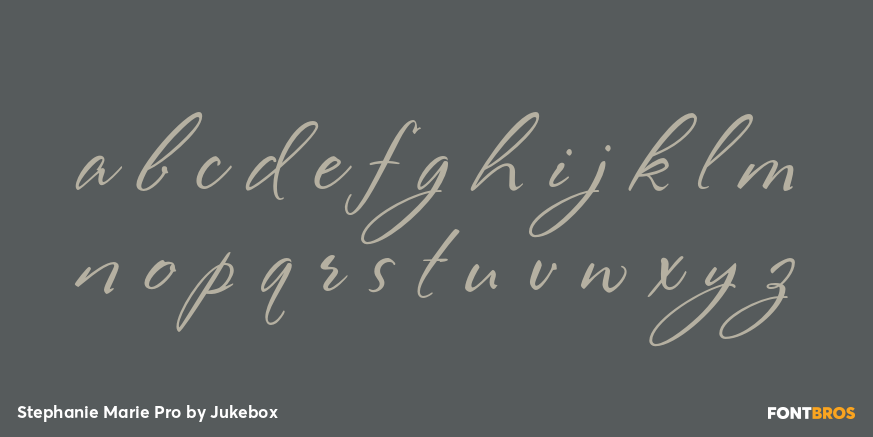Stephanie Marie Pro Font Poster #3