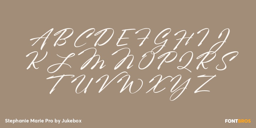 Stephanie Marie Pro Font Poster #1