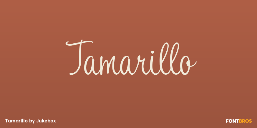 Tamarillo Font Poster