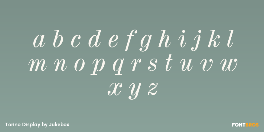 Torino Display Font Poster #3