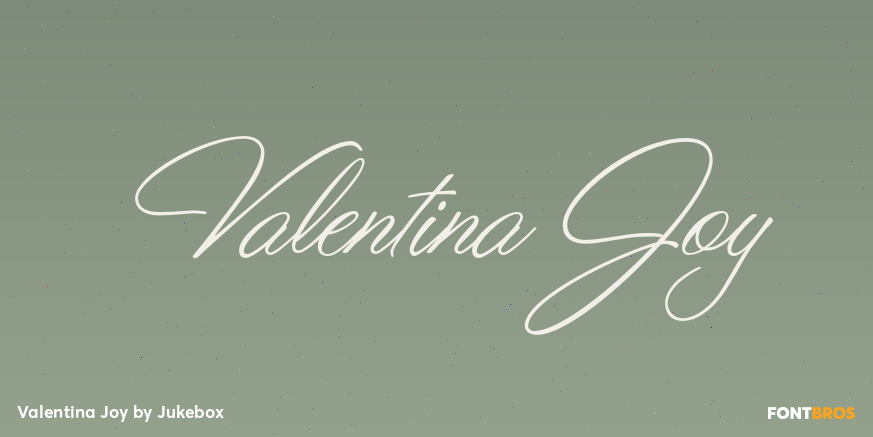 Valentina Joy Font Poster #1
