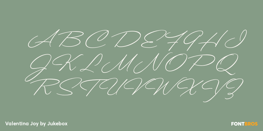 Valentina Joy Font Poster #2