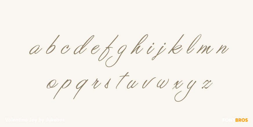 Valentina Joy Font Poster #3
