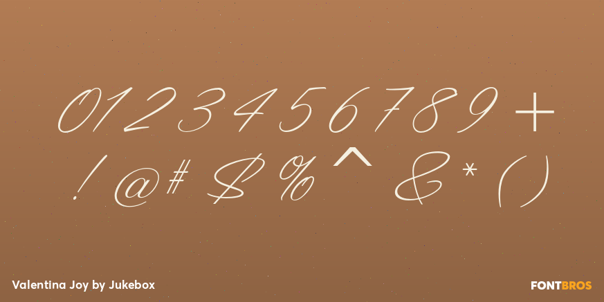 Valentina Joy Font Poster #4