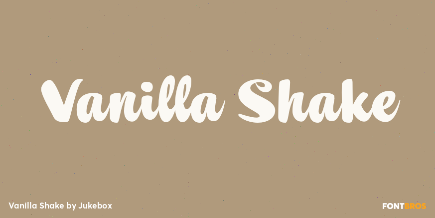 Vanilla Shake Font Poster #1
