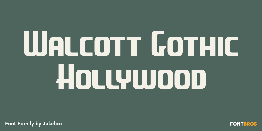 Walcott Gothic Hollywood Poster
