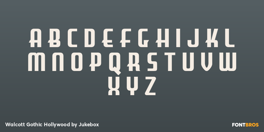 Walcott Gothic Hollywood Font Poster #1