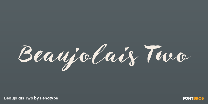 Beaujolais Two Font Poster #1