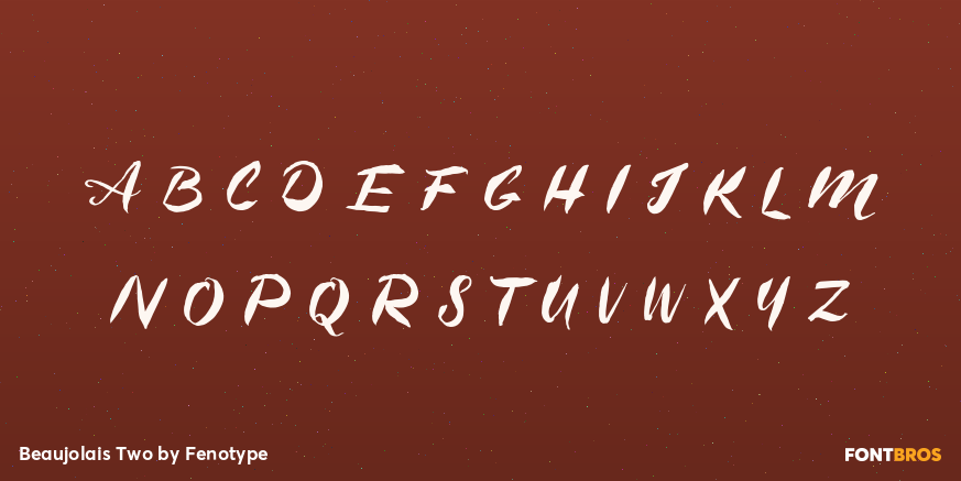 Beaujolais Two Font Poster #1