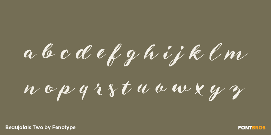 Beaujolais Two Font Poster #1