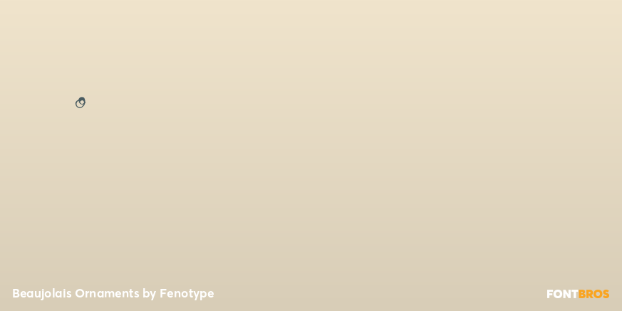 Beaujolais Ornaments Font Poster #1