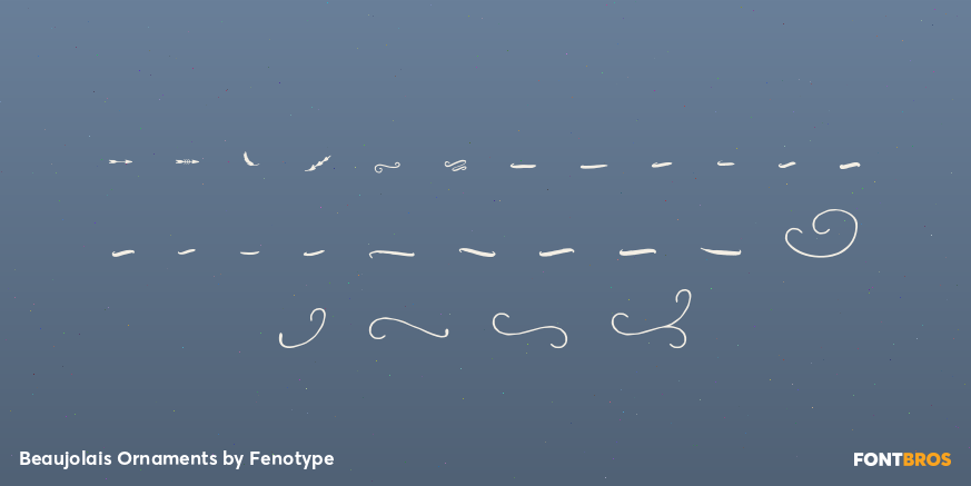 Beaujolais Ornaments Font Poster #1