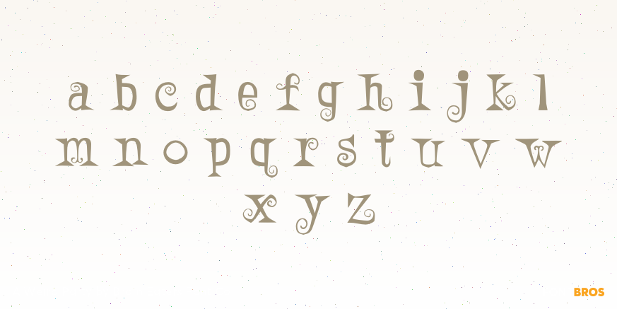 A Weird Party Font Poster #3