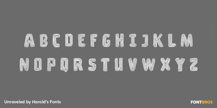 Unraveled Font Poster #2