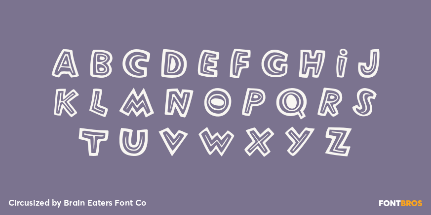 Circusized Font Poster #3