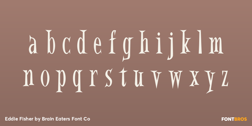 Eddie Fisher Font Poster #3