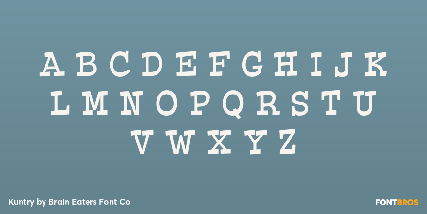 Kuntry Font Poster #2