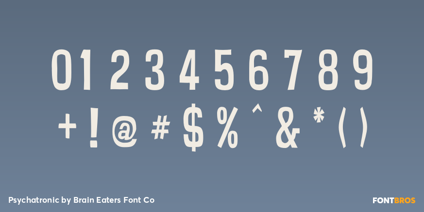 Psychatronic Font Poster #4