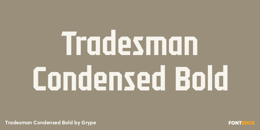 Tradesman Condensed Bold Font Poster #1