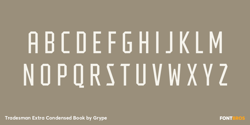 Tradesman Extra Condensed Book Font Poster #1
