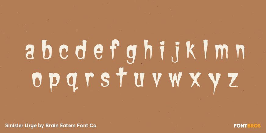 Sinister Urge Font Poster #3