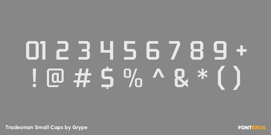 Tradesman Small Caps Font Poster #1