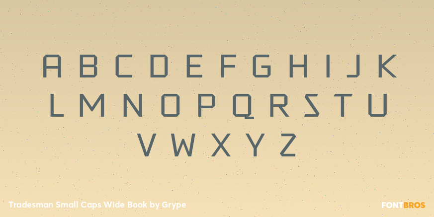 Tradesman Small Caps Wide Book Font Poster #1