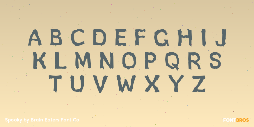 Spooky Font Poster #2