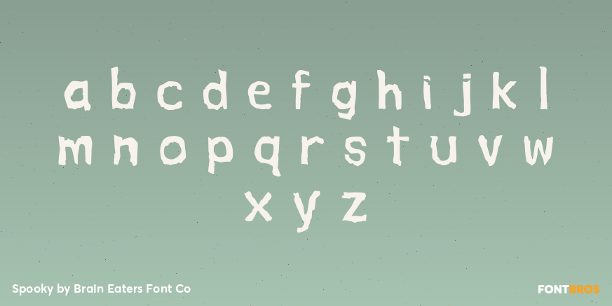 Spooky Font Poster #3