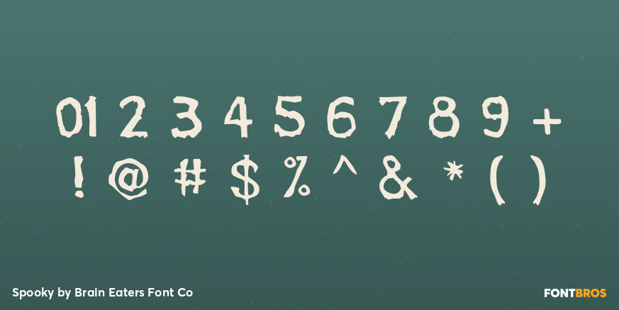 Spooky Font Poster #4