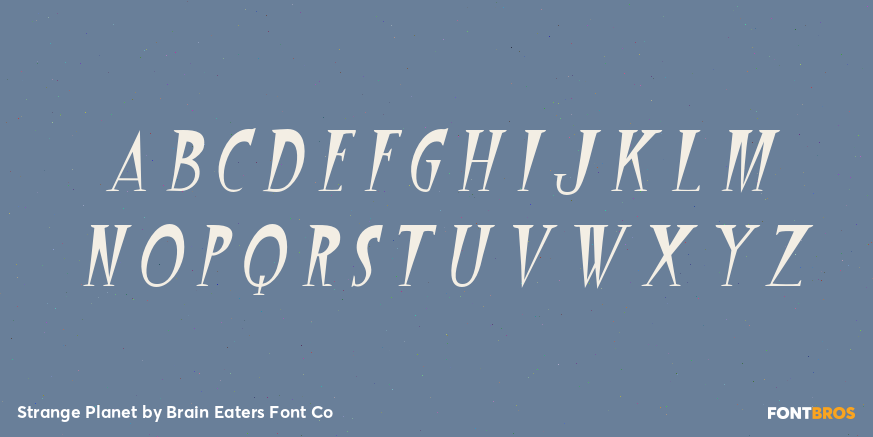 Strange Planet Font Poster #2