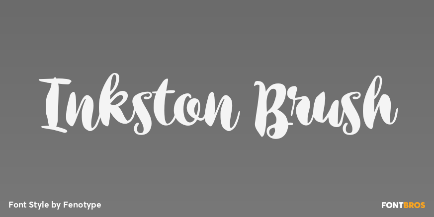 Inkston Brush Font Poster #1