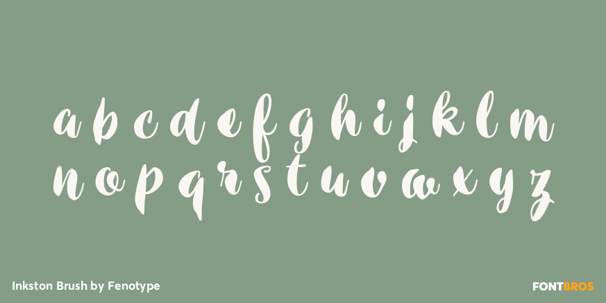 Inkston Brush Font Poster #3