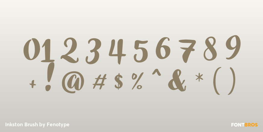 Inkston Brush Font Poster #4
