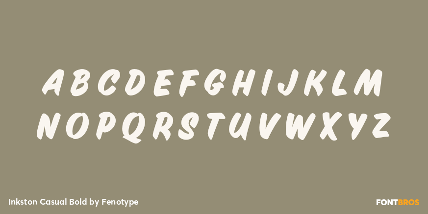 Inkston Casual Bold Font Poster #3