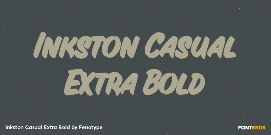 Inkston Casual Extra Bold Font Poster #1