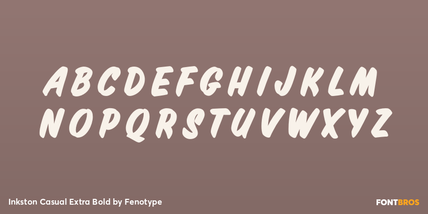 Inkston Casual Extra Bold Font Poster #2
