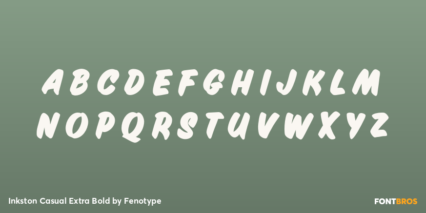 Inkston Casual Extra Bold Font Poster #3
