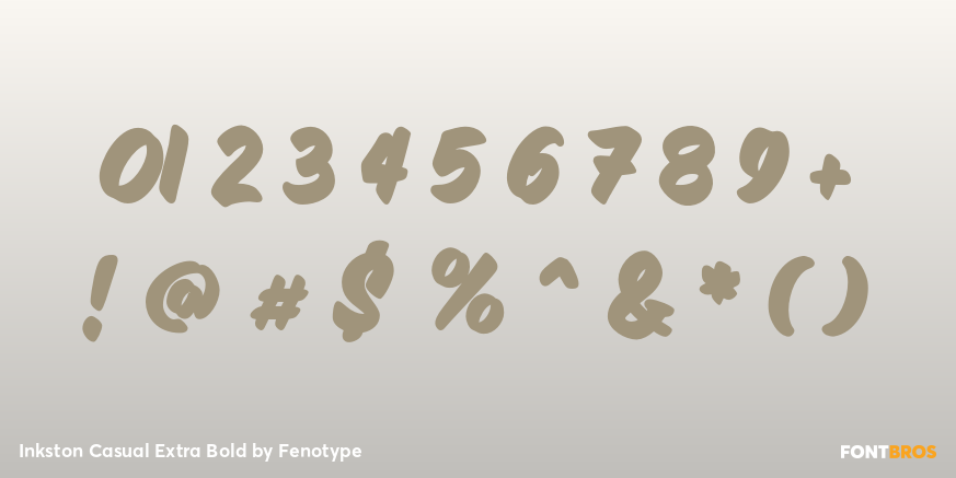 Inkston Casual Extra Bold Font Poster #4