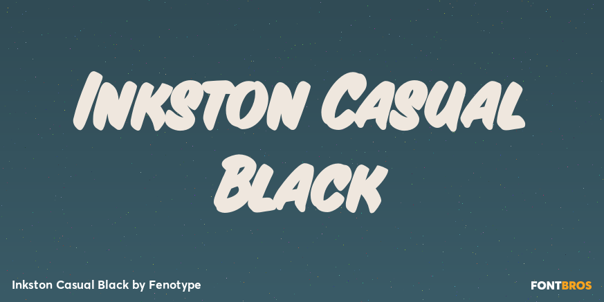 Inkston Casual Black Font Poster #1