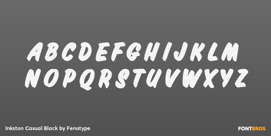 Inkston Casual Black Font Poster #2