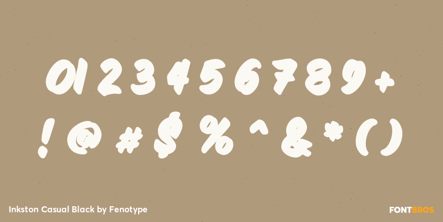 Inkston Casual Black Font Poster #4