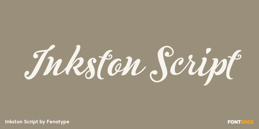 Inkston Script Font Poster #1