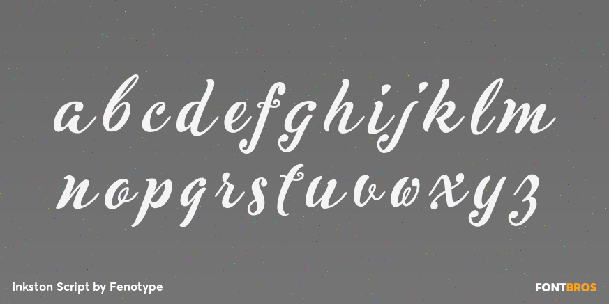 Inkston Script Font Poster #3
