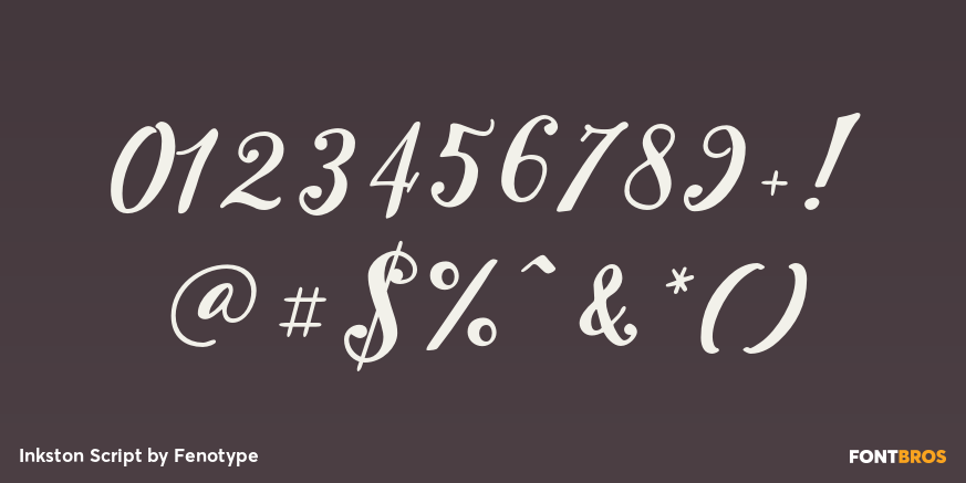 Inkston Script Font Poster #4